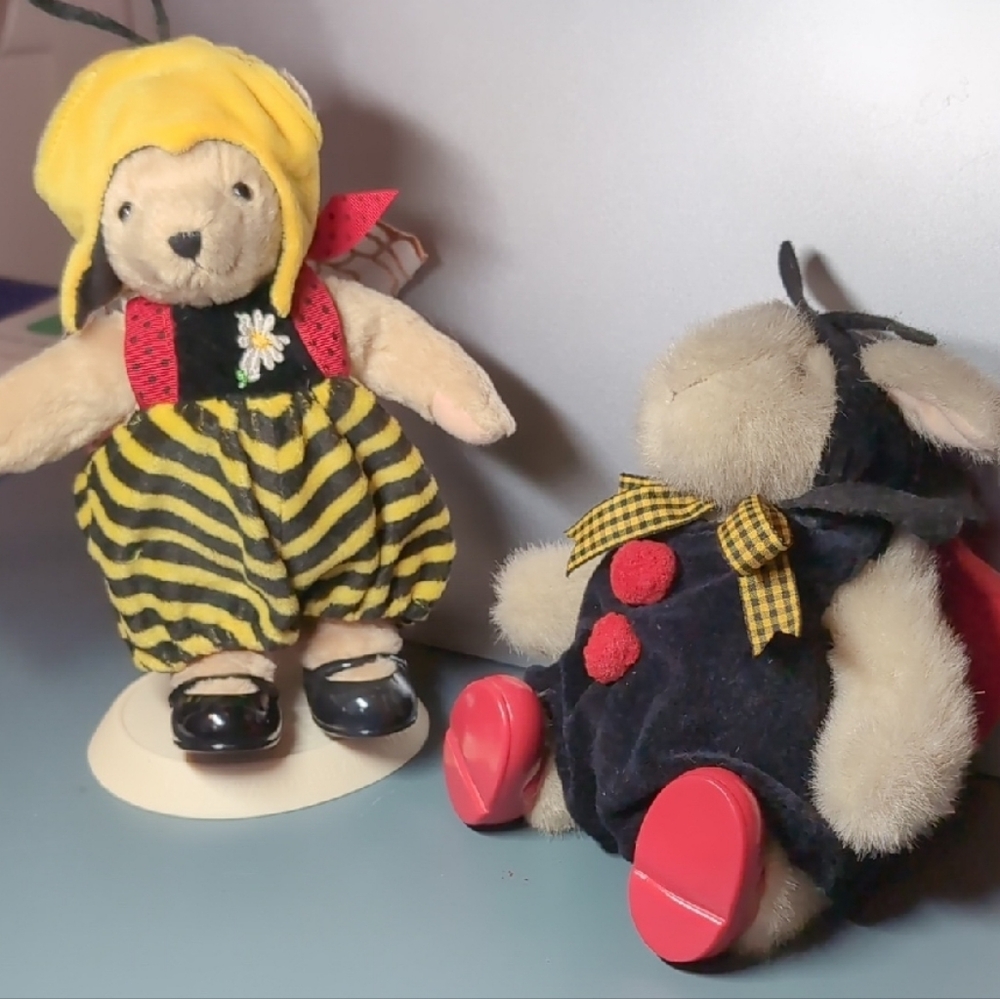 Set Muffy VanderBear And Hoppy VanderHare "VdeBee Keeping" Collection 1993 9"